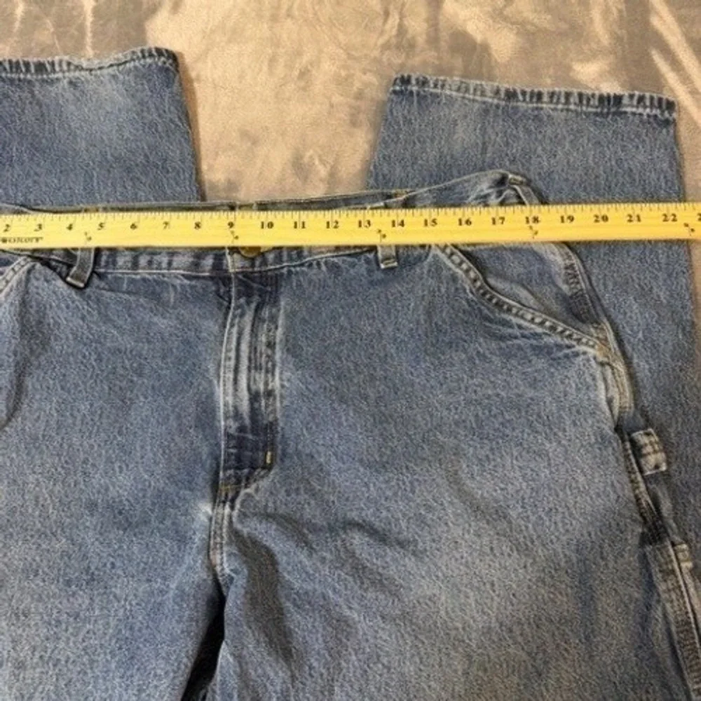 Carhartt B13-DPS Mens 38x30 Blue Denim Original Dungaree Fit Carpenter‎ Jeans